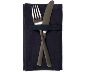 The Organic Company - Dinner Napkins 4-pack, Dark Blue - Dark Blue