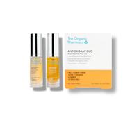 The Organic Pharmacy Antioxidant Duo Kit, 2x5ml - Skin barrier protection, Anti-ageing, Anti-pollution & Antioxidant, With ALA+DMAE+MSM, Cica, Ginseng, Carrot, Organic <99.8%