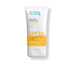 The Organic Pharmacy Cellular Protection Sunscreen SPF 30, 40ml - Broad Spectrum Protection, Moisturise, With Natural Mineral Filters, Calendula, Rosehip, Organic 18.6%, Natural 86.6%