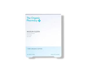 The Organic Pharmacy Muslin Cloth Kit, 100% Organic Cotton - Gently Exfoliate and Lift Off Impurities