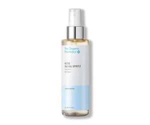The Organic Pharmacy Rose Facial Spritz, 150ml - Multi-functional, Everyday Facial Mist - Organic Rose Water - Boosts Hydration - 99.4% Organic, 99.4% Natural