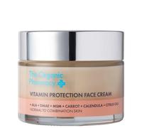 The Organic Pharmacy Vitamin Protection Face Cream 50ml - Daily Antioxidant Moisturiser with Vitamins A, C & E - Hydrating & Firming Face Cream for Combination Skin