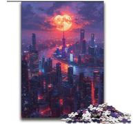 The Oriental Pearl Tower in Shanghai 2000 Pieces Jigsaw Puzzle For Adults Teens, Challenging Game And Family Play Educational Game for Birthday, Chrismas (70x100cm)