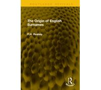 The Origin of English Surnames
