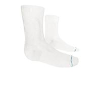 The Original 1000Mile Sock Double Layer Construction Blister Free Guarantee Repreve 87% Recycled Materials, Total comfort no blisters, Medium, White