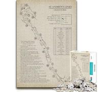 The Original 13 Rules of Golf St Andrews Old Jigsaw Puzzle, 1000 Pieces | A hands-on home pastime: an activity that can be paused and resumed alone or together.