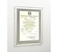 The original acrylic museum MAGNET FRAME by Canetti - now in a Wall-Hanging Certificate style - 11x14