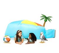 The Original AirFort Build A Fort in 30 Seconds, Inflatable Fort for Kids (Beach Ball Blue)