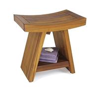 The Original Asia 18" Teak Shower Bench with Shelf …