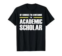 The Original Awesome Academic Scholar Value Graphic T-Shirt, Men, Black, S