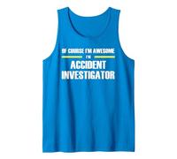 The Original Awesome Accident Investigator Tank Top, Men, Sapphire Blue, X-Large