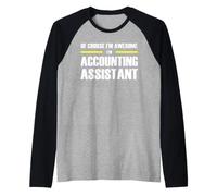 The Original Awesome Accounting Assistant Raglan Baseball Tee