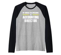 The Original Awesome Accounting Director Raglan Baseball Tee