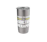 The Original Awesome Addiction Therapist Stainless Steel Insulated Tumbler