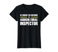 The Original Awesome Agricultural Inspector Value Graphic T-Shirt, Women, Black, S