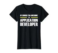 The Original Awesome Application Developer Value Graphic T-Shirt, Women, Black, M