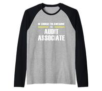 The Original Awesome Audit Associate Raglan Baseball Tee