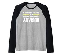 The Original Awesome Automotive Service Advisor Raglan Baseball Tee