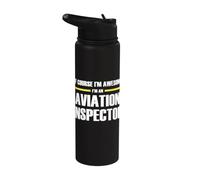 The Original Awesome Aviation Inspector Stainless Steel Insulated Water Bottle