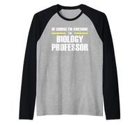 The Original Awesome Biology Professor Raglan Baseball Tee