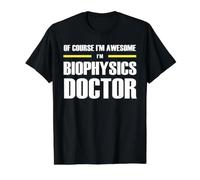 The Original Awesome Biophysics Doctor Value Graphic T-Shirt, Men, Black, M