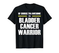 The Original Awesome Bladder Cancer Warrior Value Graphic T-Shirt, Men, Black, L