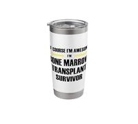 The Original Awesome Bone Marrow Transplant Survivor Stainless Steel Insulated Tumbler