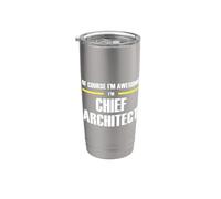 The Original Awesome Chief Architect Stainless Steel Insulated Tumbler