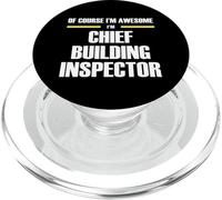 "The Original Awesome" Chief Building Inspector PopSockets PopGrip for MagSafe