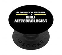 The Original Awesome Chief Meteorologist PopSockets Adhesive PopGrip