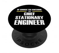 The Original Awesome Chief Stationary Engineer PopSockets Adhesive PopGrip