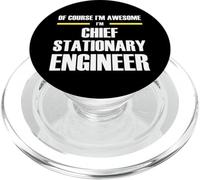 The Original Awesome Chief Stationary Engineer PopSockets PopGrip for MagSafe