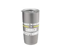 The Original Awesome Church Receptionist Stainless Steel Insulated Tumbler