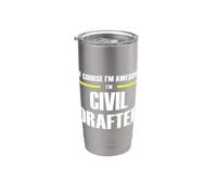 The Original Awesome Civil Drafter Stainless Steel Insulated Tumbler