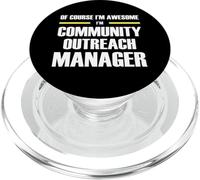 The Original Awesome Community Outreach Manager PopSockets PopGrip for MagSafe