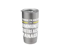 The Original Awesome Community Outreach Manager Stainless Steel Insulated Tumbler