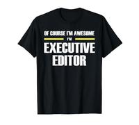 The Original Awesome Executive Editor Value Graphic T-Shirt, Men, Black, S
