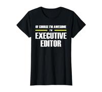 The Original Awesome Executive Editor Value Graphic T-Shirt, Women, Black, M
