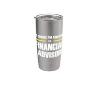 The Original Awesome Financial Advisor Stainless Steel Insulated Tumbler
