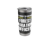 The Original Awesome Forest Aviation Officer Stainless Steel Insulated Tumbler