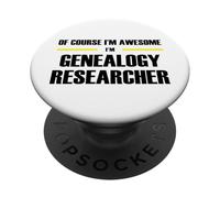 The Original Awesome Genealogy Researcher PopSockets Adhesive PopGrip