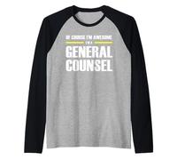 The Original Awesome General Counsel Raglan Baseball Tee
