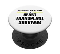 The Original Awesome Heart Transplant Survivor PopSockets Adhesive PopGrip