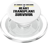 The Original Awesome Heart Transplant Survivor PopSockets PopGrip for MagSafe