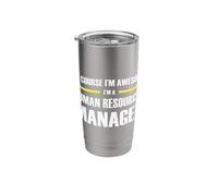 The Original Awesome Human Resources Manager Stainless Steel Insulated Tumbler
