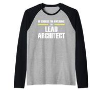 The Original Awesome Lead Architect Raglan Baseball Tee
