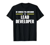 The Original Awesome Lead Developer Value Graphic T-Shirt, Men, Black, S