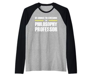 The Original Awesome Philosophy Professor Raglan Baseball Tee