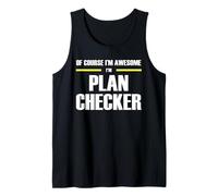 The Original Awesome Plan Checker Tank Top