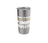 The Original Awesome Plumbing Inspector Stainless Steel Insulated Tumbler